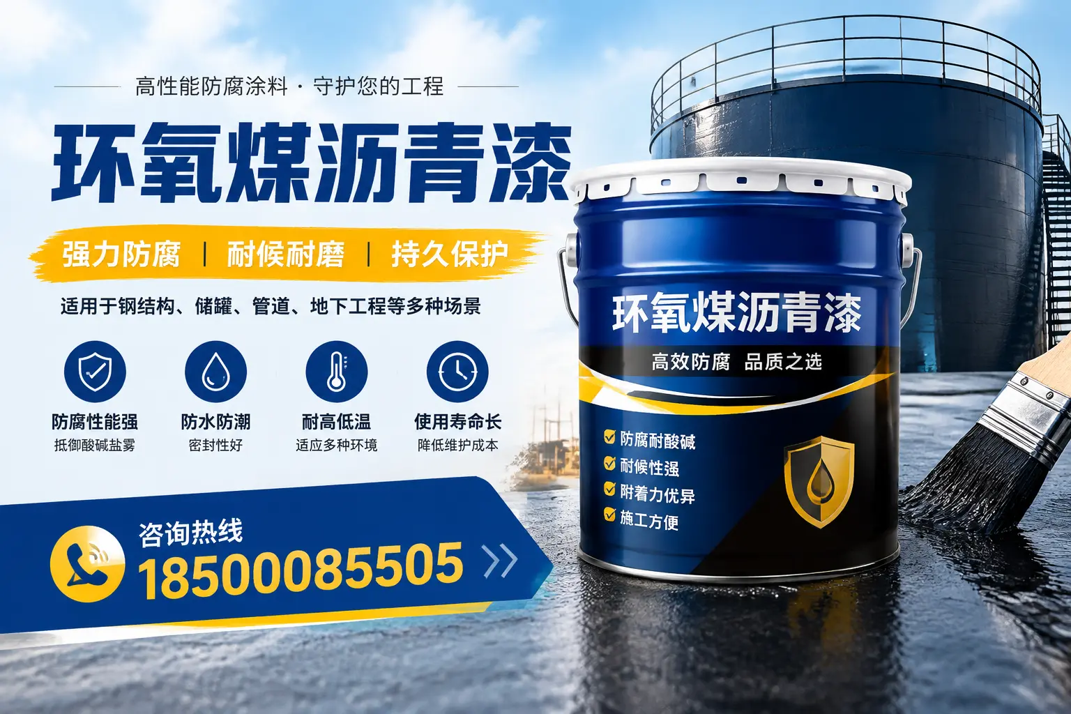 环氧煤沥青漆在工业中的应用,日照企业的选择